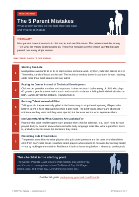 The 5 Parent Mistakes checklist, page 1